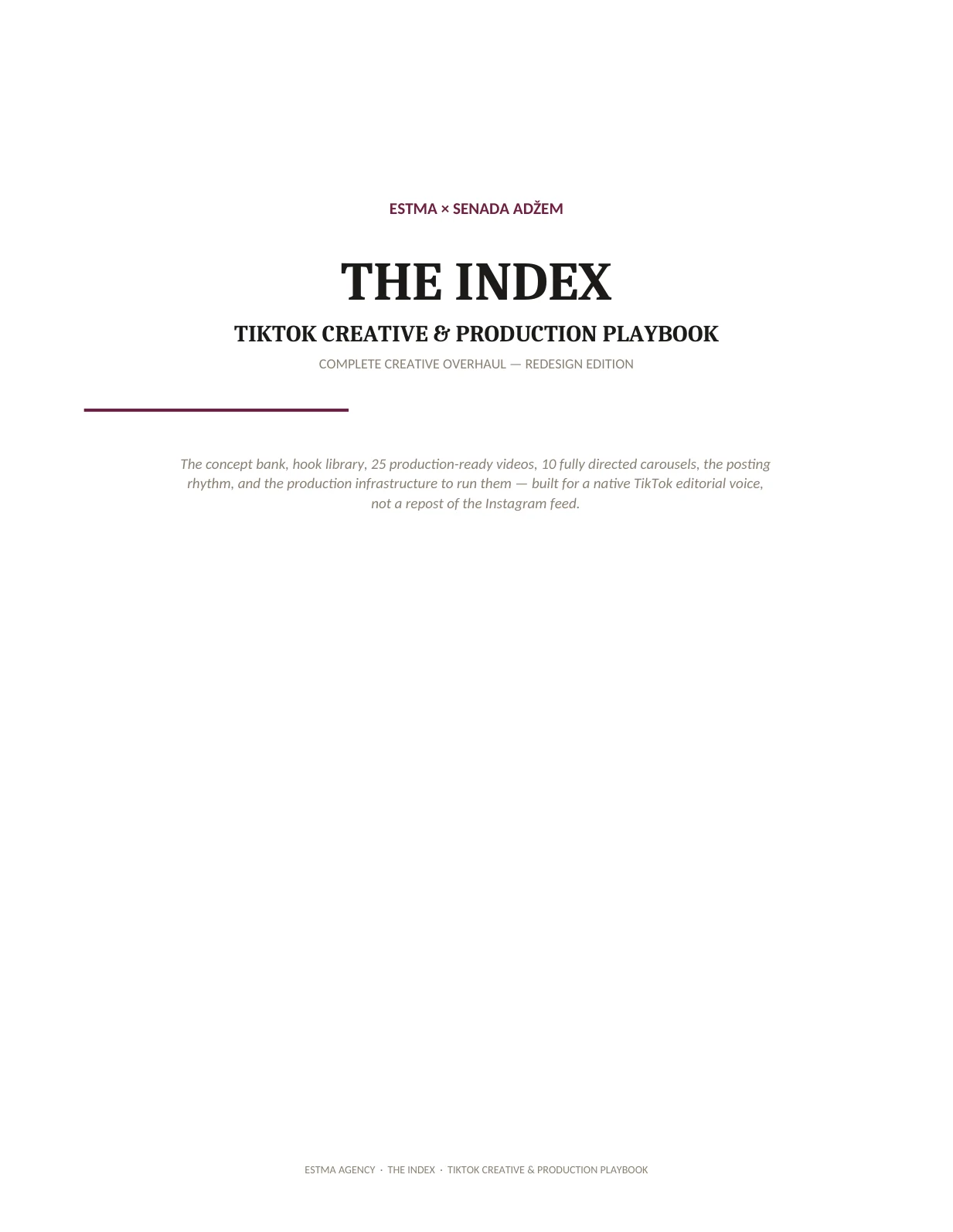 Original PDF cover: TikTok Creative & Production Playbook